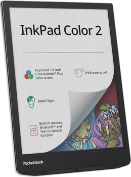 PocketBook InkPad Color 2, Moon Silver, 1GB RAM, 32GB