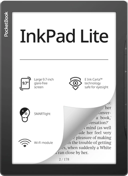 PocketBook InkPad Lite, Mist Grey, 512MB RAM, 8GB